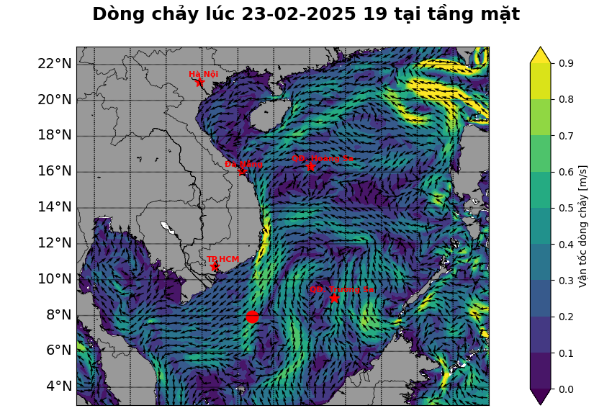 Bản tin dự báo dòng chảy 10 ngày tới (từ ngày 23/02 đến ngày 04/03/2025)